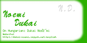 noemi dukai business card